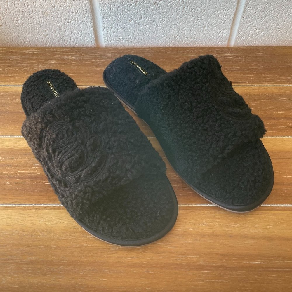 Taryn Rose Faux Shearling Slippers